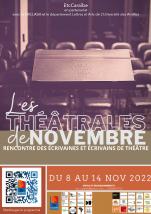Affiche des Théâtrales de novembre 2022 Affiche des Théâtrales de novembre 2022